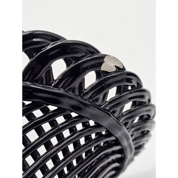 Rosenthal Netter Basket Weave Ceramic Candy Dish With Cover Made In Italy MCM - Picture 12 of 16